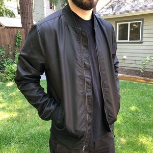 The Rail Nylon Bomber Jacket